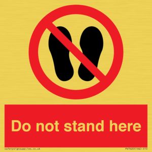 Do not stand here